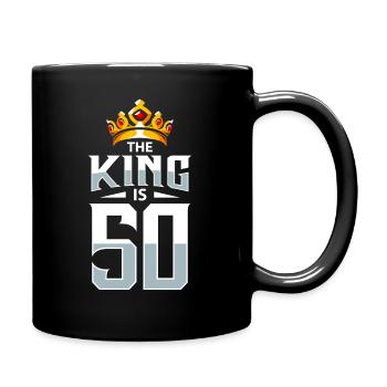 50e anniversaire - Mug uni - noir - Droite