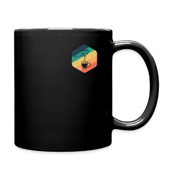 Retro Siebträger Für Barista und Kaffee Liebhaber - Tasse einfarbig - Schwarz - Rechts
