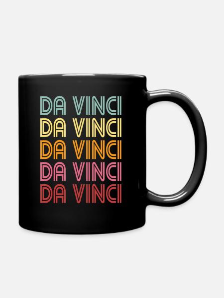 Léonard de Vinci - Mug uni - noir
