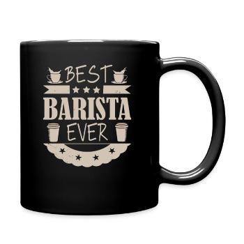 Best Barista Ever Für Barista und Kaffee Liebhaber - Tasse einfarbig - Schwarz - Rechts