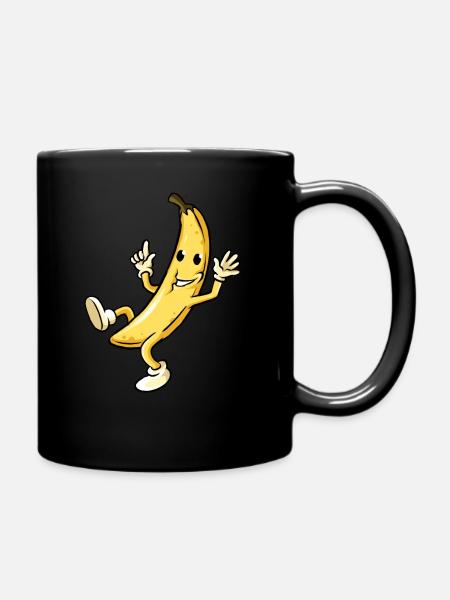 Funny Banana Design Banana Man Banana Costume - Full Colour Mug - black