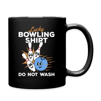 Lucky Bowling Shirt Ne pas laver - Bowling Bowler - Mug uni - noir - Droite