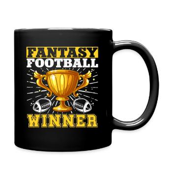 American Football Fantasy Football - Tasse einfarbig - Schwarz - Rechts