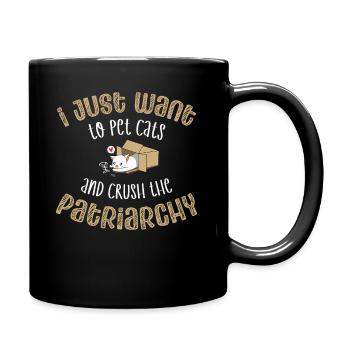 Feminism Design for a Feminist - Full Colour Mug - black - Right