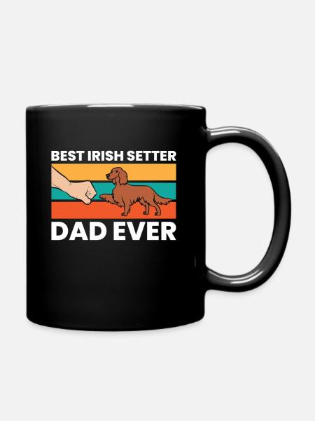 Irish Setter Hundehalter Bester Irish Setter Papa - Tasse einfarbig - Schwarz