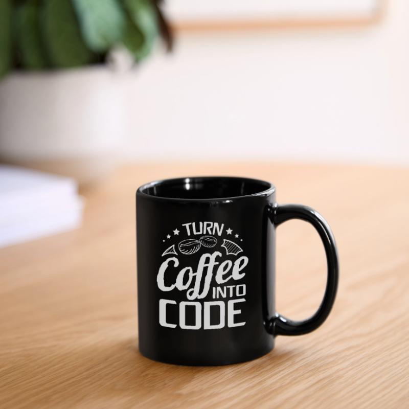 I Turn Coffee Into Code - Programmer Software Full Colour Mug