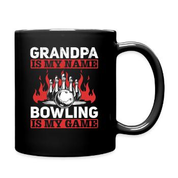 Opa Bowler Grandpa est mon nom Bowling Est Mon Jeu - Mug uni - noir - Droite