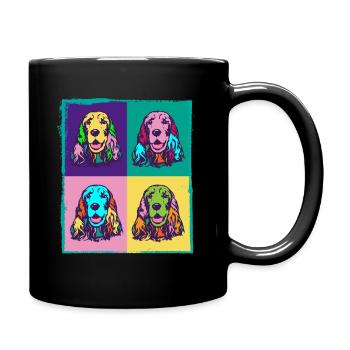 Dog Lover I Pop Art Cocker Épagneul - Mug uni - noir - Droite