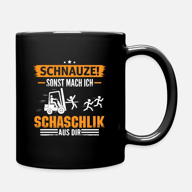 Lagerist Staplerfahrer Arbeit - Tasse einfarbig - Schwarz