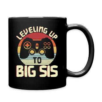 Mise à niveau vers Big Sis - Mug uni - noir - Droite