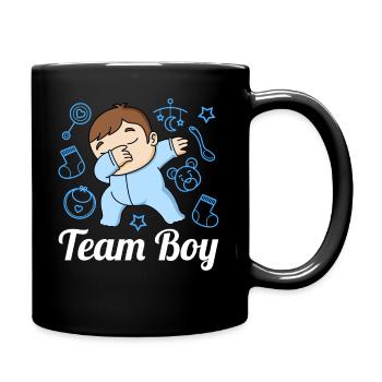 Révélation de genre Team Boy - Mug uni - noir - Droite
