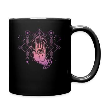 Géométrie sacrée du Tarot à la Main - Mug uni - noir - Droite