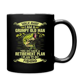 Walk away I am a grumpy old man ! - Mug uni - noir - Droite
