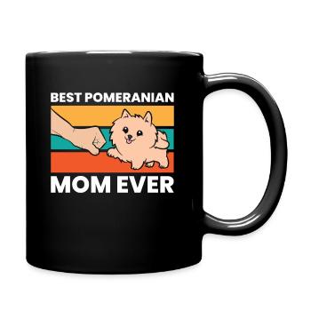 Pomeranian Hundehalter Beste Pomeranian Mama - Tasse einfarbig - Schwarz - Rechts