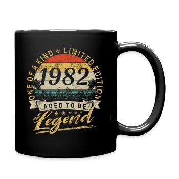 Édition limitée Année de naissance 1982 Anniversaire Rétro - Mug uni - noir - Droite