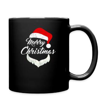 Merry Christmas - Tasse einfarbig - Schwarz - Rechts