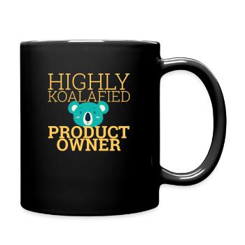 « Product Owner Koalafied | » Scrum Master" » - Mug uni - noir - Droite