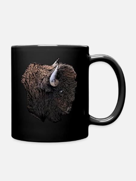 Buffalo - Full Colour Mug - black
