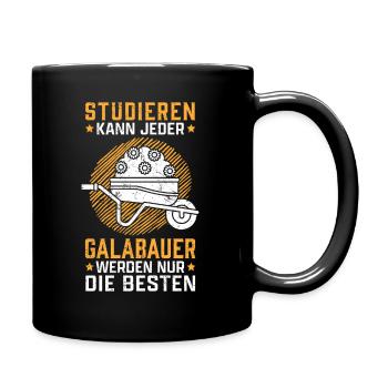 Galabauer studieren Landschaftsgärtner Galabau - Tasse einfarbig - Schwarz - Rechts