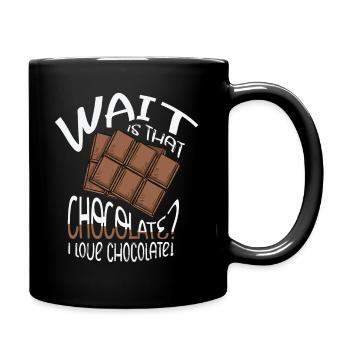 Chocolate Design for a Chocolate Lover - Full Colour Mug - black - Right