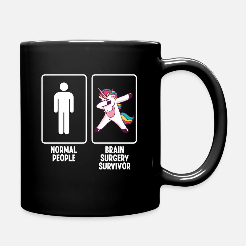 Brain Surgery Neurosurgeon Brain Cancer - Tasse einfarbig - Schwarz