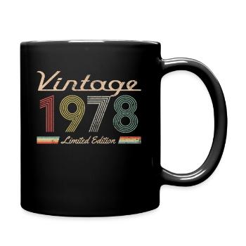 Vintage 1978 Limited Edition - Tasse einfarbig - Schwarz - Rechts