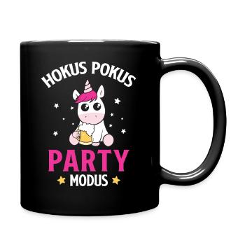 Unicorn Beer Hokus Pokus Party Mode - Full Colour Mug - black - Right