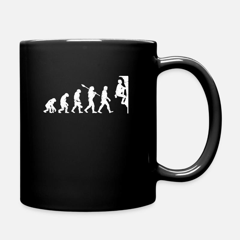 Bouldering Evolution Bouldern Berg Klettern - Tasse einfarbig - Schwarz