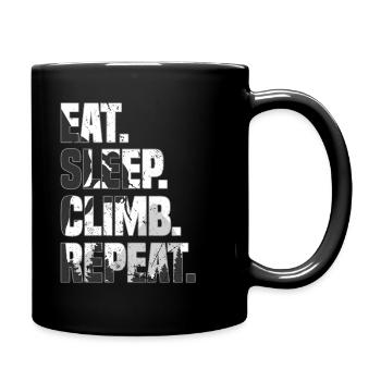 Manger Dormir Grimper Répéter Escalade Escalade De Bloc - Mug uni - noir - Droite