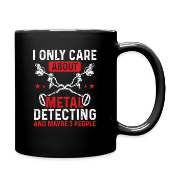 Metal Detectorist Treasure Hunter Metal Detecting - Tasse einfarbig - Schwarz - Rechts