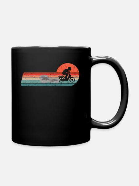 Cyclomoteur Cyclomoteur Scooter Cyclomoteur Cyclomoteur Conducteur Accessoires Cyclomoteur - Mug uni - noir