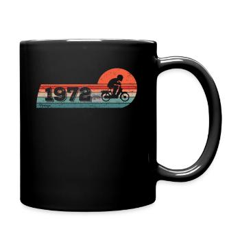 Moped rider Moped rider born 1972 Birthday 25 - Full Colour Mug - black - Right