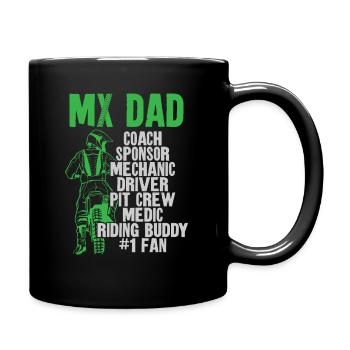 Dirt Bike Motorcross MX Rider - Mug uni - noir - Droite