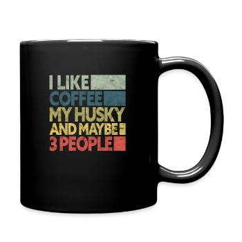 Husky Coffee - Full Colour Mug - black - Right