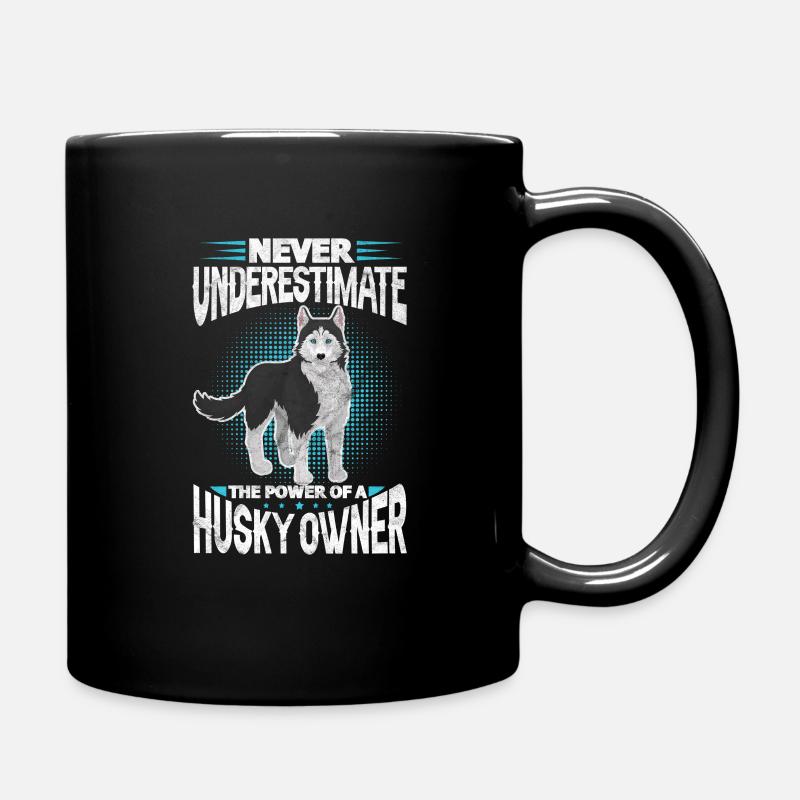 Husky - Tasse einfarbig - Schwarz