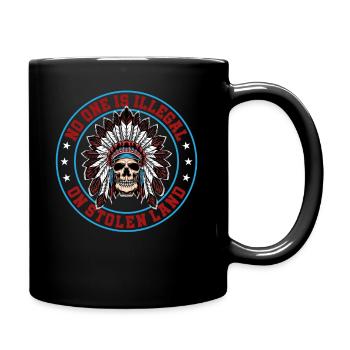 Personne n’est illégalement sur des terres volées - Mug uni - noir - Droite