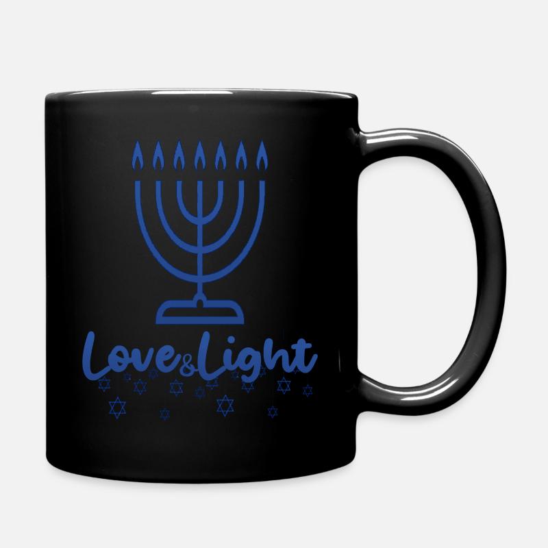 Amour et Lumière Hanoukka - Mug uni - noir