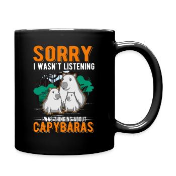 Capybara Wasserschwein Capibara - Mug uni - noir - Droite