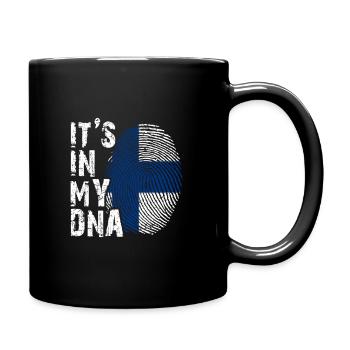 It's in my DNA Finland Finnland - Full Colour Mug - black - Right