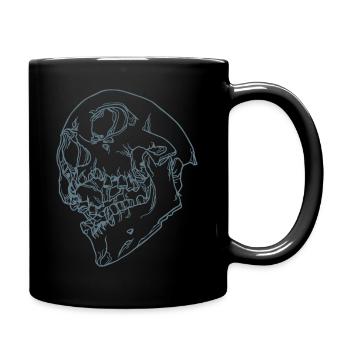 Totenkopf Schädel Skull Halloween Horror Metal Emo - Full Colour Mug - black - Right