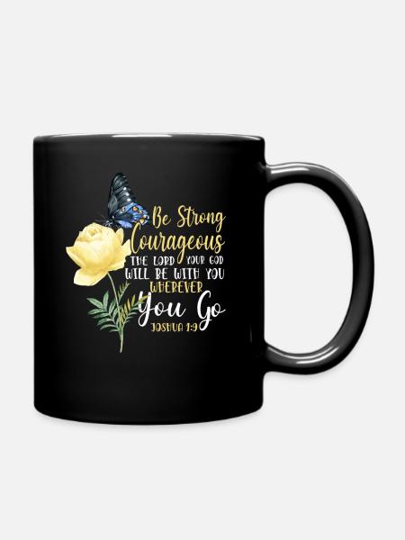 Citation de verset biblique chrétien - Mug uni - noir