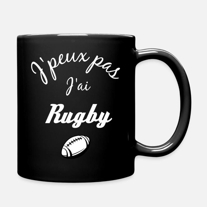 J peux pas j ai rugby - Mug uni - noir
