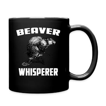 Beaver Whisperer - Full Colour Mug - black - Right