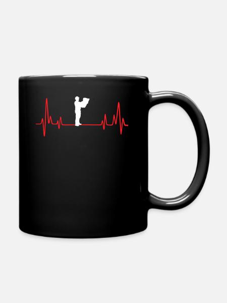Architect Heartbeat - Tasse einfarbig - Schwarz