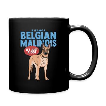 Malinois Belgian Shepherd Dog Gift - Full Colour Mug - black - Right