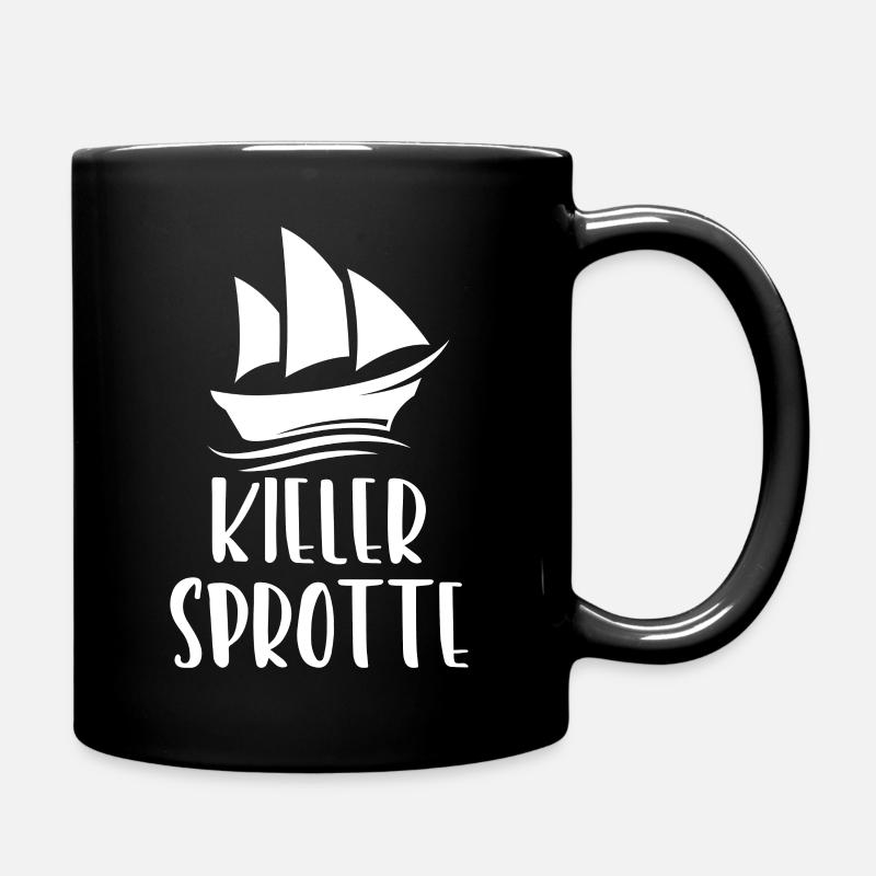 Kieler Sprotte Kiel - Tasse einfarbig - Schwarz