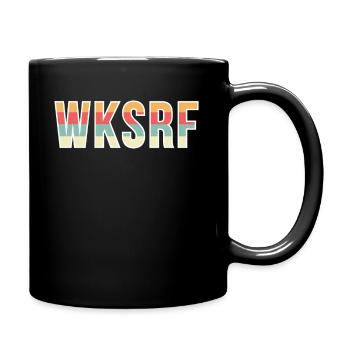 Vintage Retro Wakeboarder T-Shirt Wakboard WKSRF - Full Colour Mug - black - Right