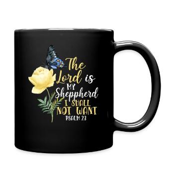 Christian Bible Verse Quote - Tasse einfarbig - Schwarz - Rechts