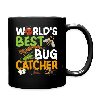 The Best Bug Catcher Entomologist Insects - Full Colour Mug - black - Right