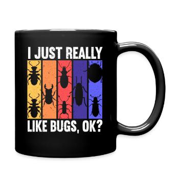J’aime les insectes entomologie insectes - Mug uni - noir - Droite